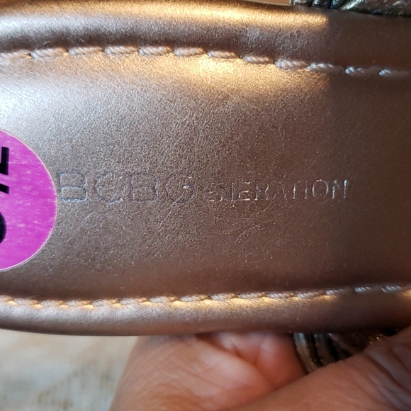 BCBGeneration Rose Gold Rhinestone Sandals - Picture 3 of 8